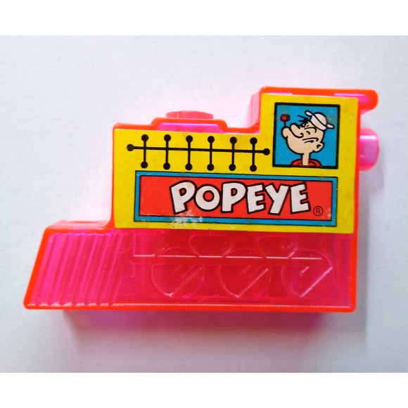 Popeye Plastic Bubble Railroad Choo Choo Train Toy Vintage Hong Kong 1960's - Picture 1 of 7